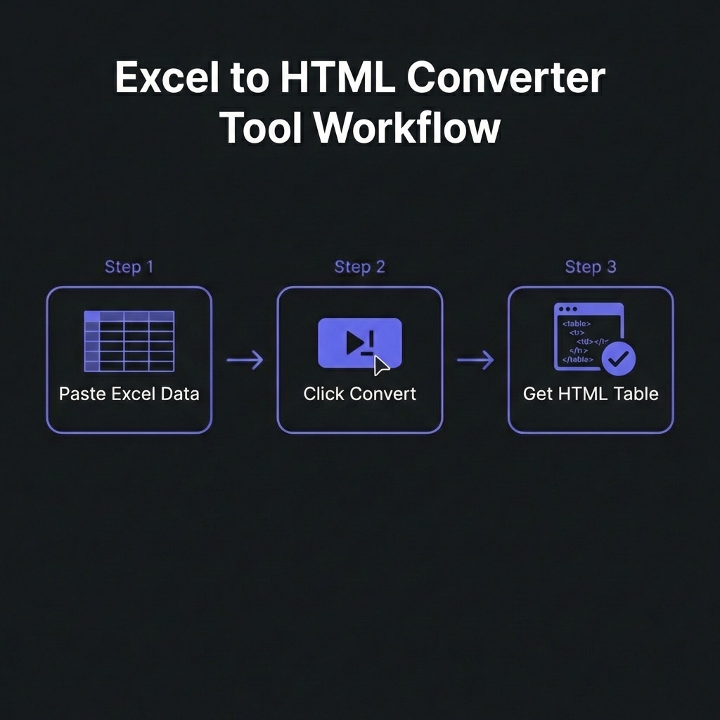 How to Convert Excel to HTML - Simple 3-step workflow