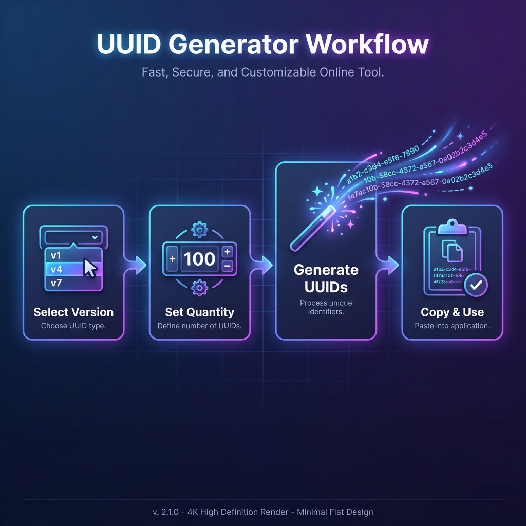 How to Generate UUIDs - 4-Step Workflow